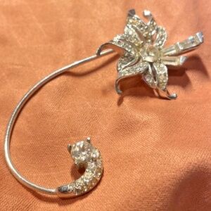 1940s Vintage Marcel Boucher 2 Earwrap Signed Filligree stars #205974634996